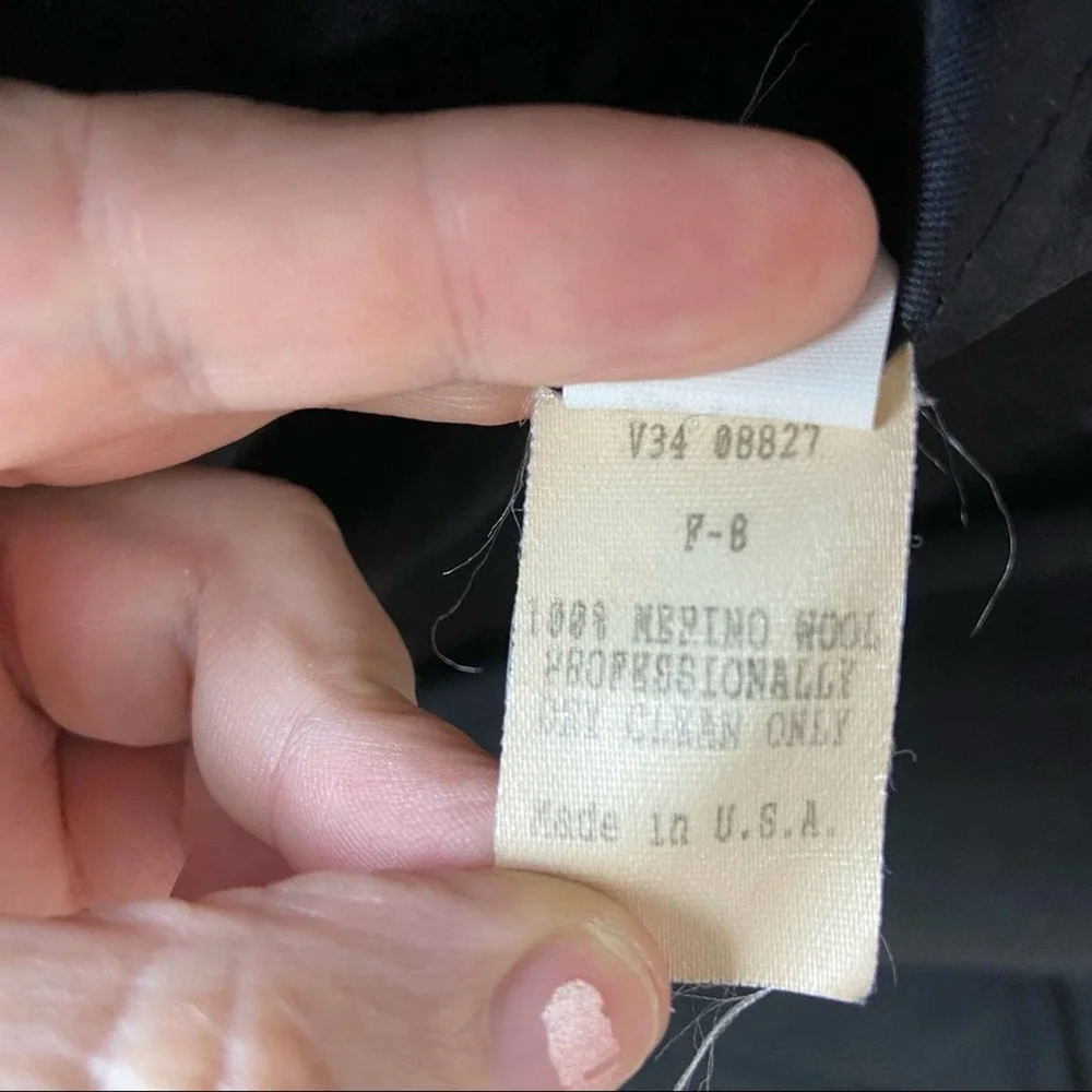 Vintage Isaac Mizrahi black wool trench coat - Picture 12 of 13